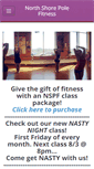 Mobile Screenshot of northshorepolefitness.com